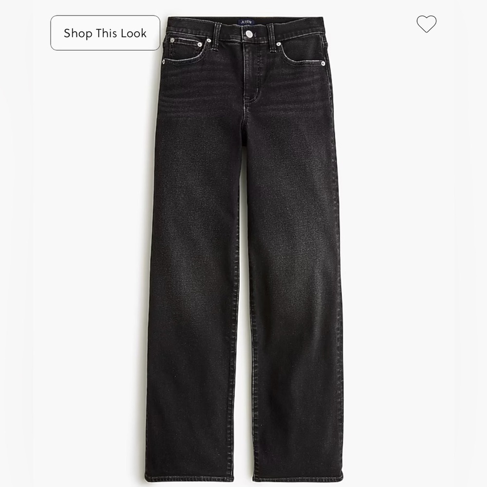 Full length slim wide-leg jean in all-day stretch